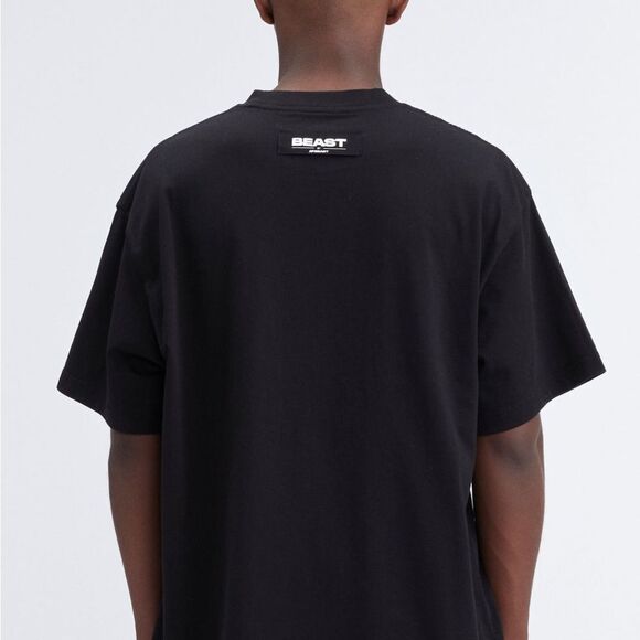 MRBEAST PANTHER UV REACTIVE S/SLEEVE TEE - BLACK /‎ BLUE Size M NWT in pkg - Picture 2 of 7